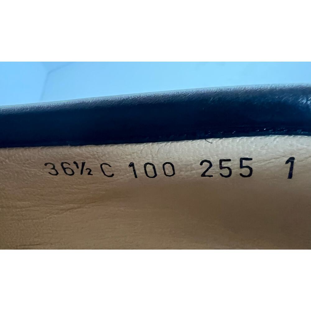 Authentic Gucci Black Leather Brixton Gold Horsebit Slip On Loafer Shoes Sz 6.5 - Picture 10 of 12